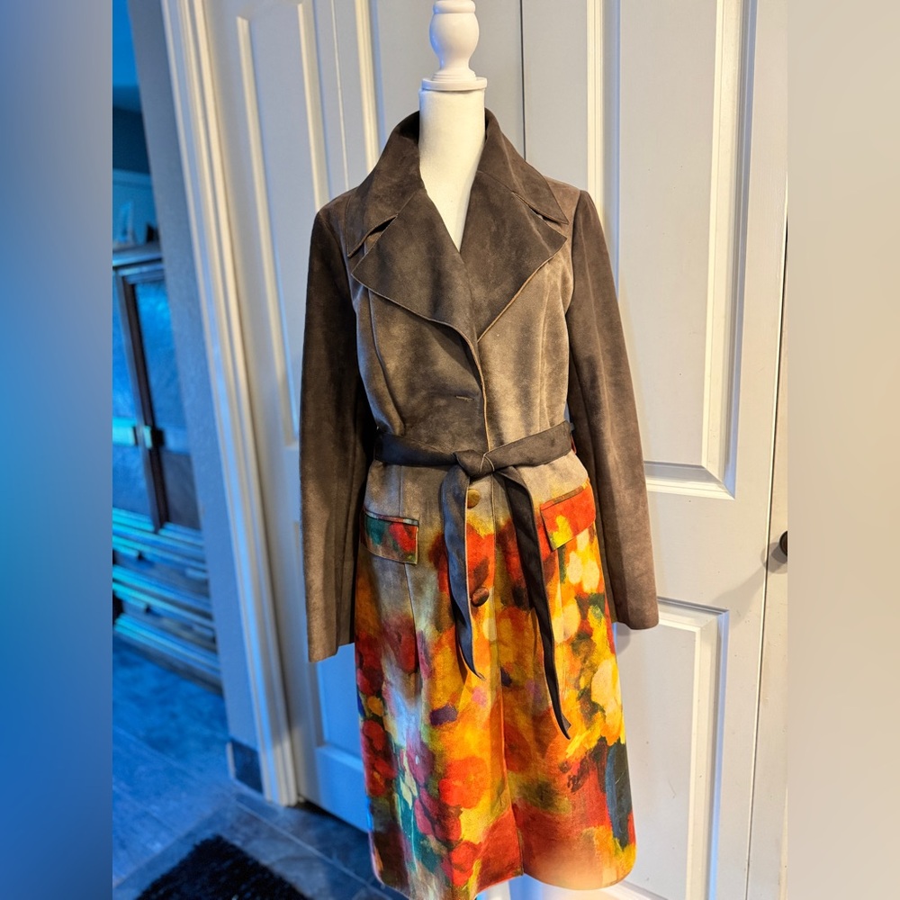 Solitaire Mushroom and Multicolor lightweight Coat